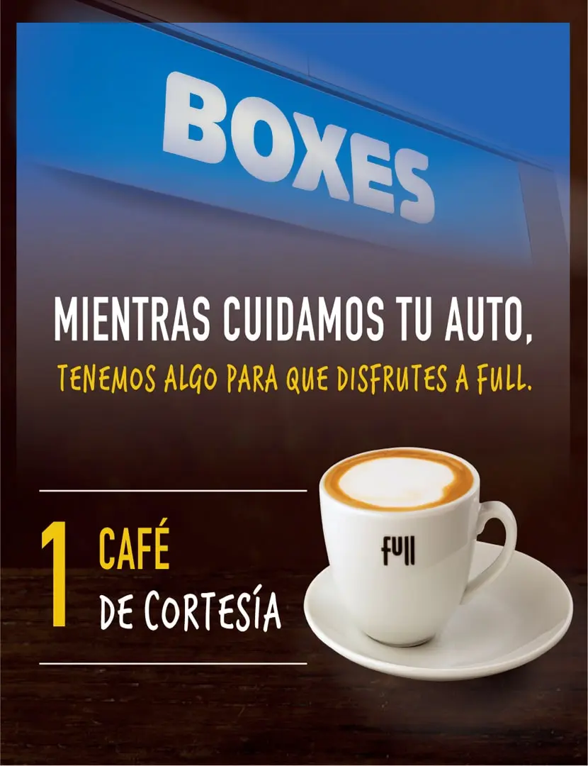Publicidad que muestra una taza de cafe<br />
